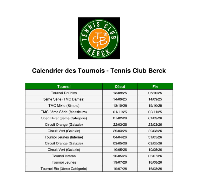 Tennis Club Berck